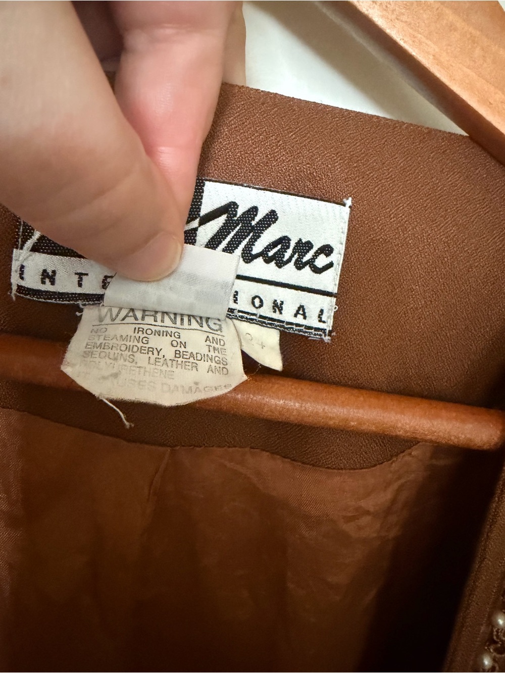 Brown Embroidered Open Front Jacket - Picture 7 of 10